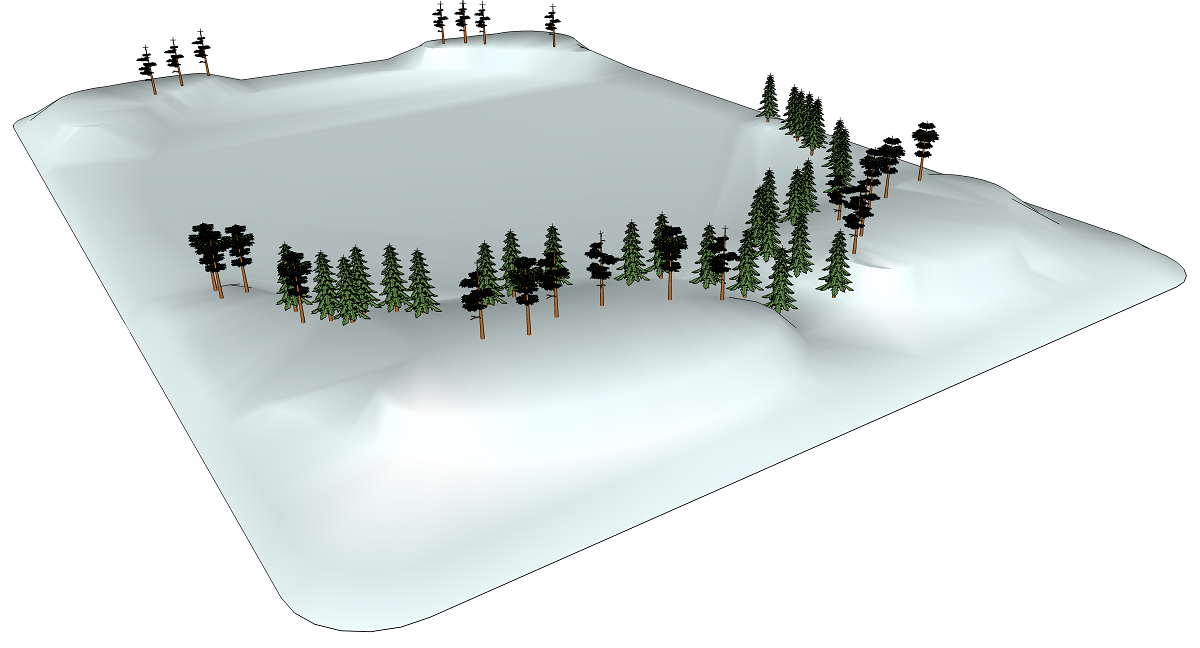 Ледовое побоище - Чудское озеро апрель 1242 года 3D модель места Ледового побоища на Чудском озере