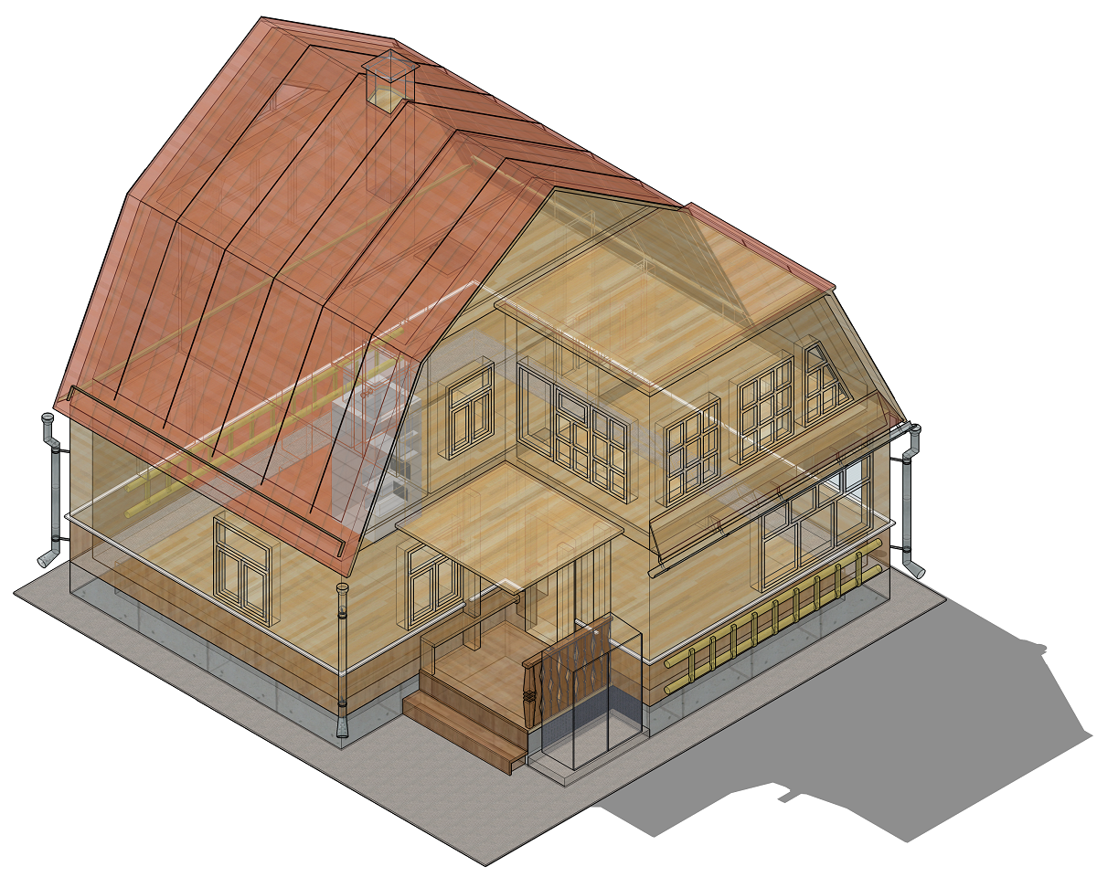 3D моделирование и визуализация частного домостроения