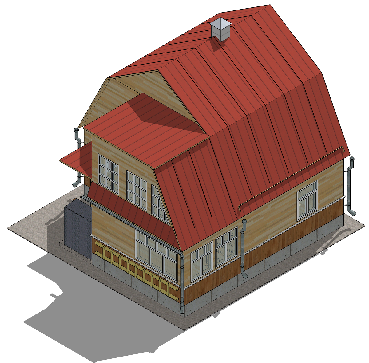 3D моделирование деревянного домостроения