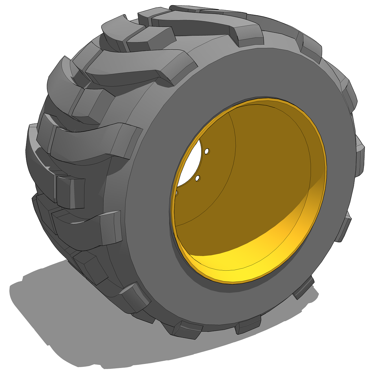 Автомобильное колесо в SketchUp скачать 3D модель