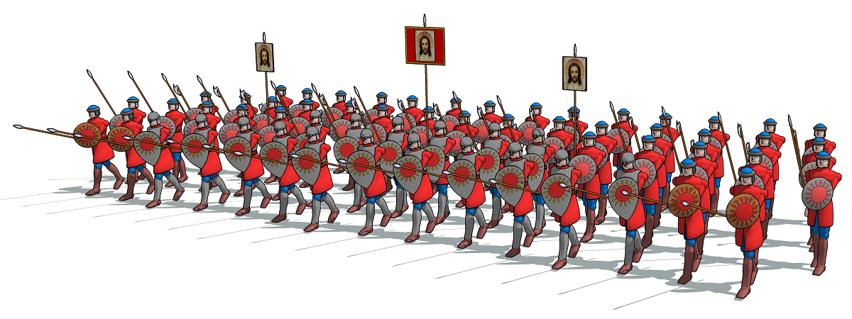 Ледовое побоище русское войско 3D модель русской пехоты в Ледовом побоище