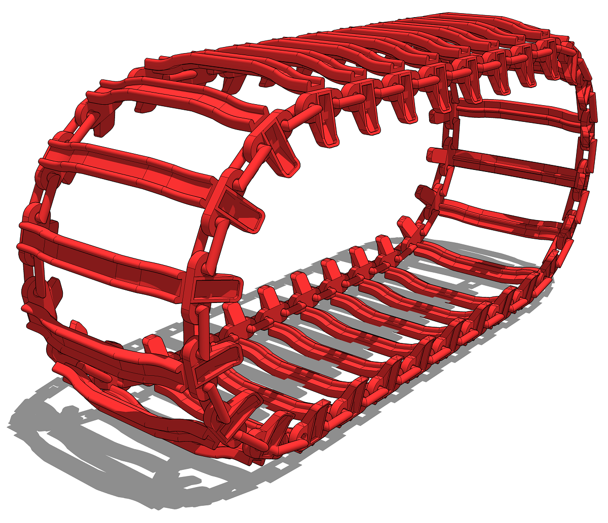 3D модель гусеницы для форвардеров и харвестеров