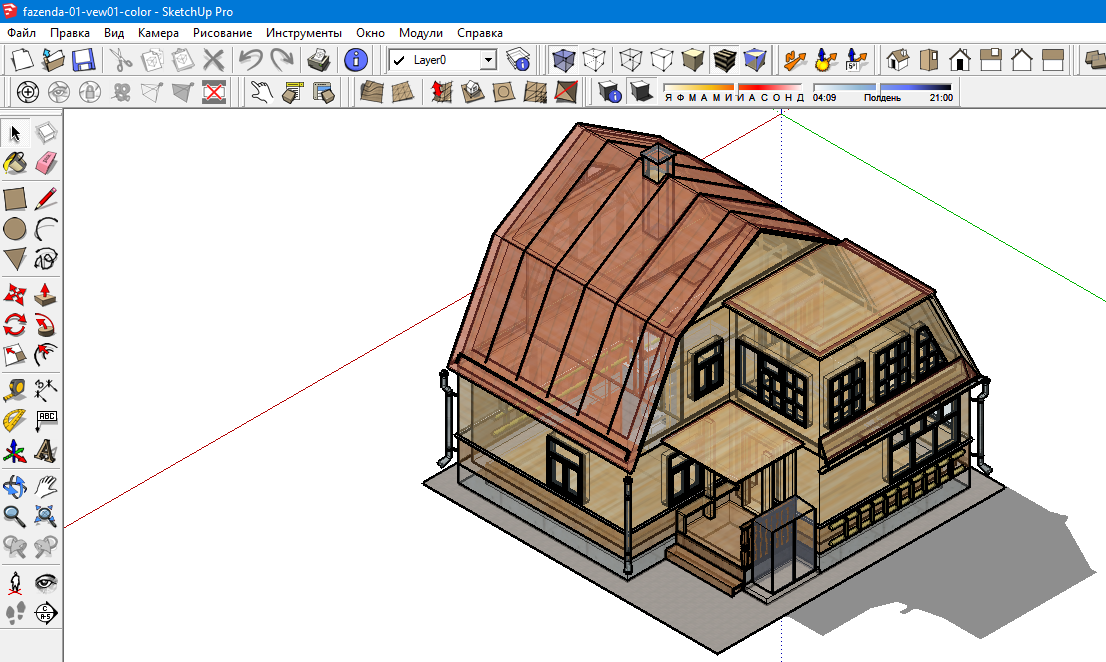 3D визуализация частного домостроения