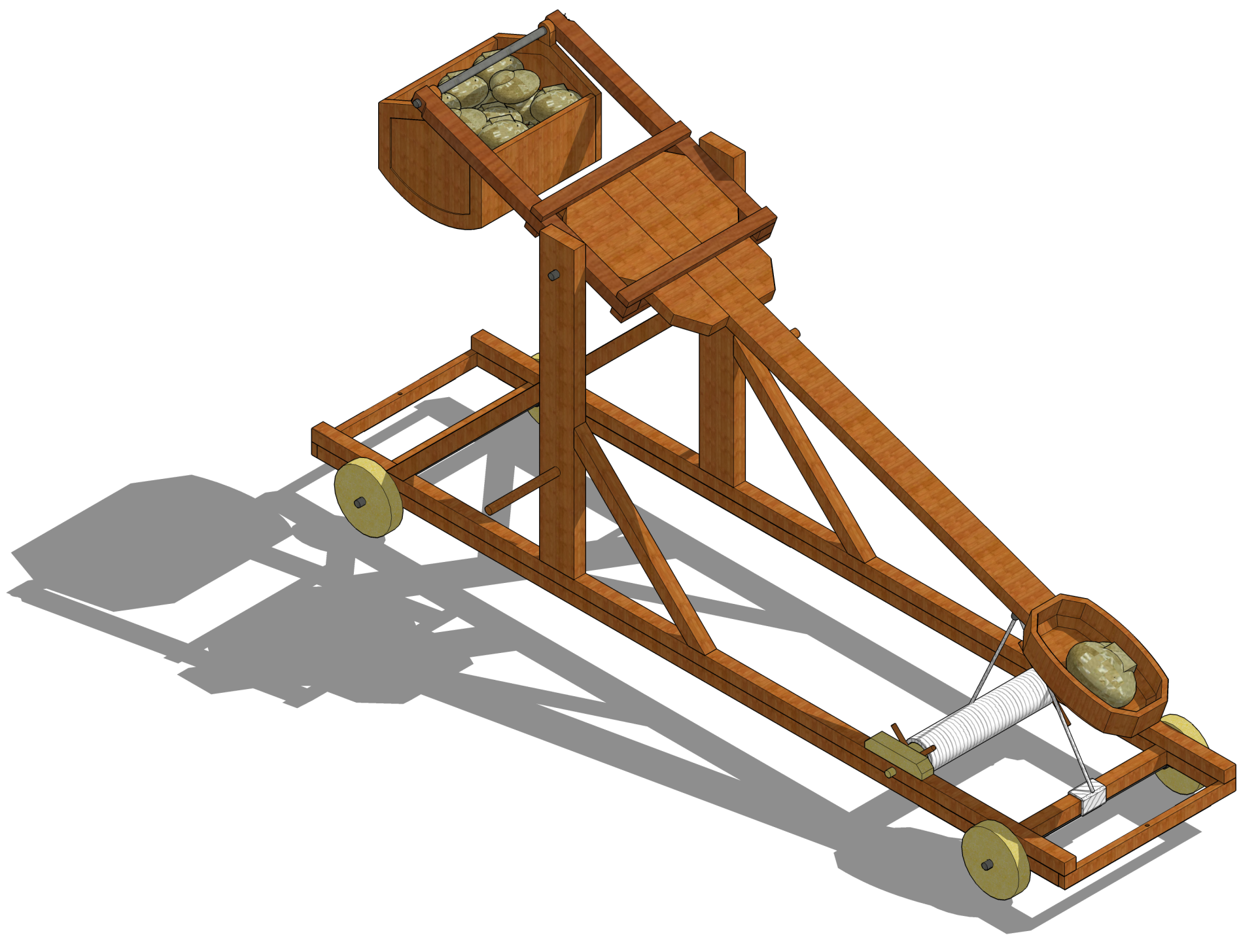 Средневековая машина для метания камней
