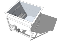 Бункер 3 куб.метра для сыпучих материалов