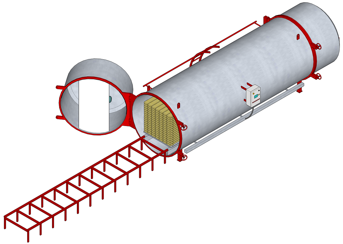 WDE ROLL 6 Vacuum timber kiln