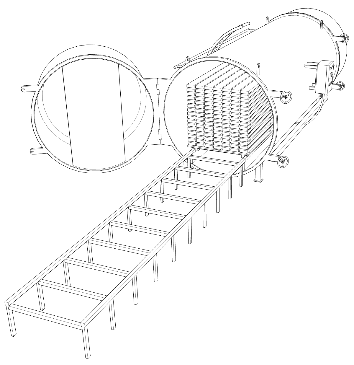 WDE ROLL 5 Vacuum timber kiln